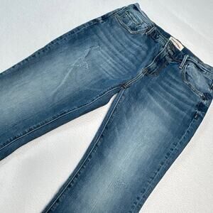 Driftwood Women's Size 28 Roxy Kick Flare Boot Jeans Embroidered Blue